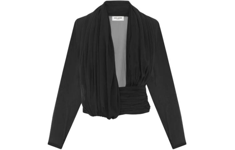 

Рубашка мужская черная Saint Laurent, черный
