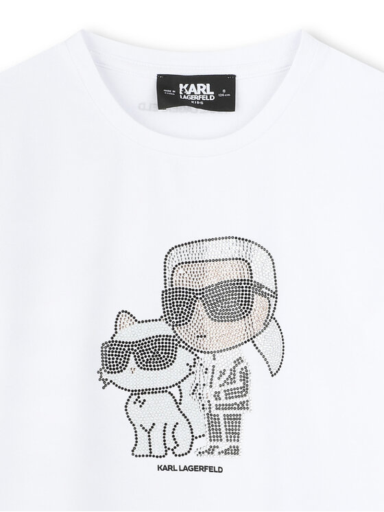Футболка обычного кроя Z30489 D Karl Lagerfeld Kids, белый — фото 3