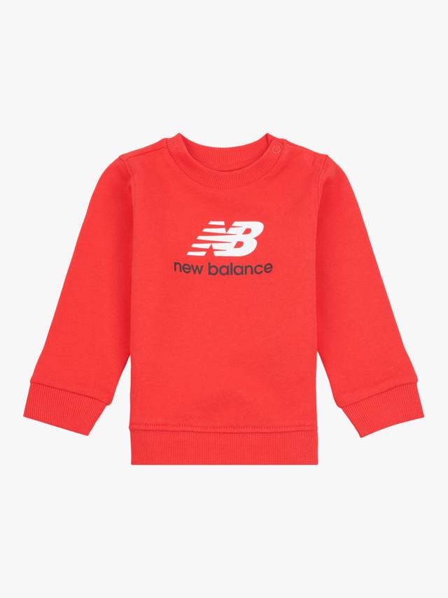 

Детская толстовка с наборным логотипом New Balance, цвет True Red