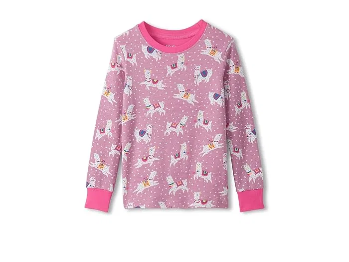 Пижама с принтом Cotton Pajamas Set Hatley Kids, Pink — фото 2