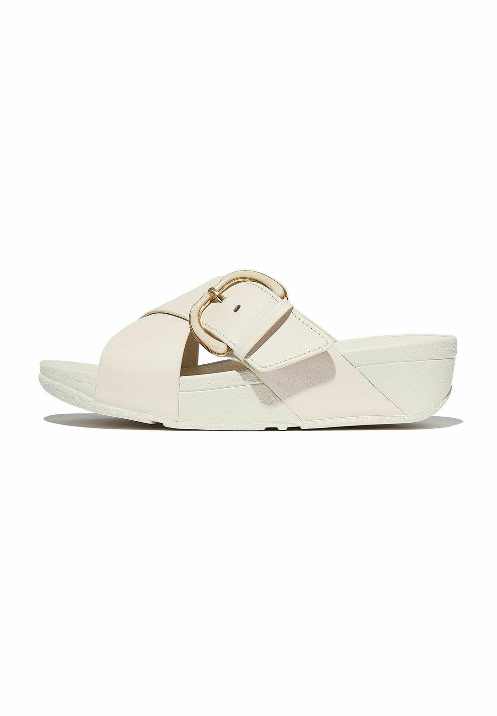 Мюли на каблуке LULU RESIN-BUCKLE CROSS FitFlop, кремовый