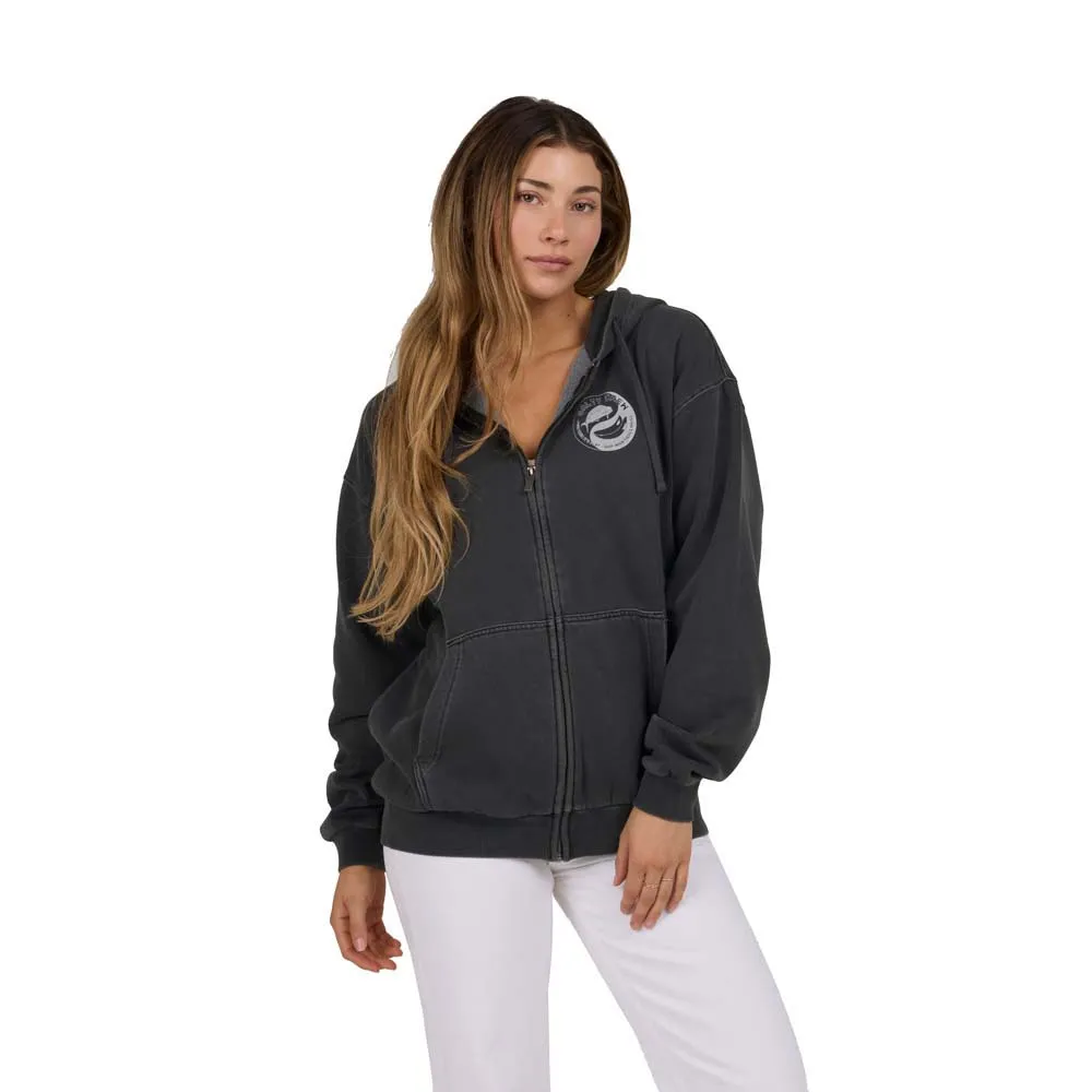 

Толстовка Salty Crew Fishin yang full zip, черный