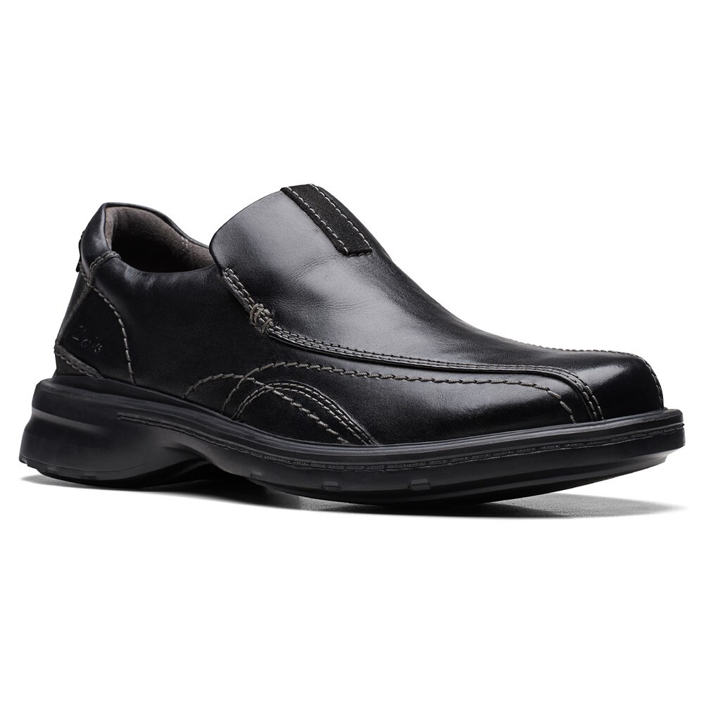 

Мужские лоферы без шнуровки Gessler Step среднего/широкого размера Clarks, черный