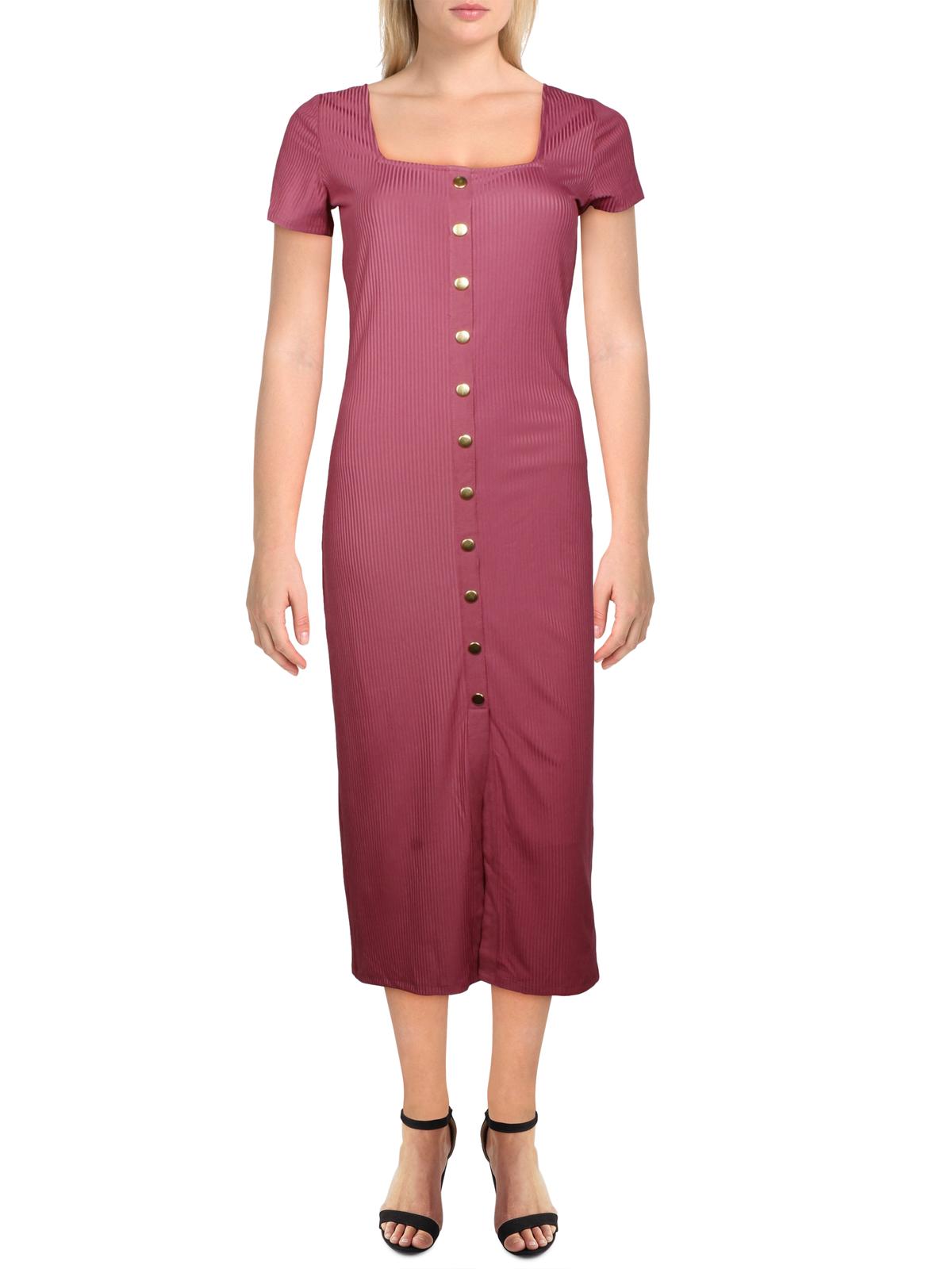 

Платье миди в рубчик для женщин Juniors Casual Material Girl, цвет malaga