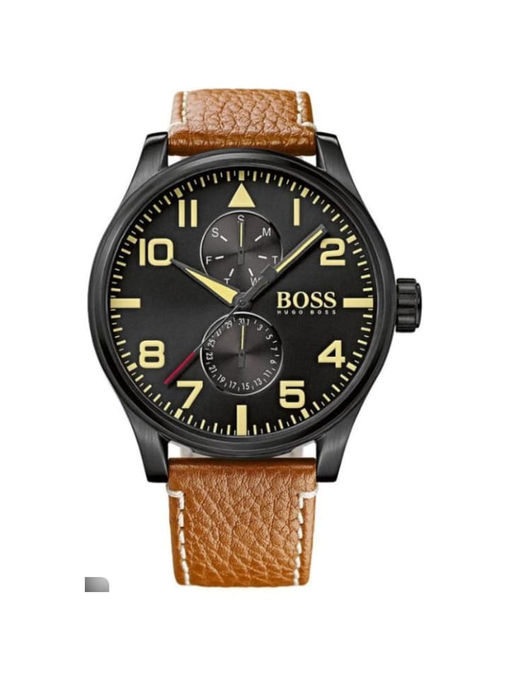 

Наручные часы Aeroliner Model HB1513082 с кожаным ремешком Hugo Boss