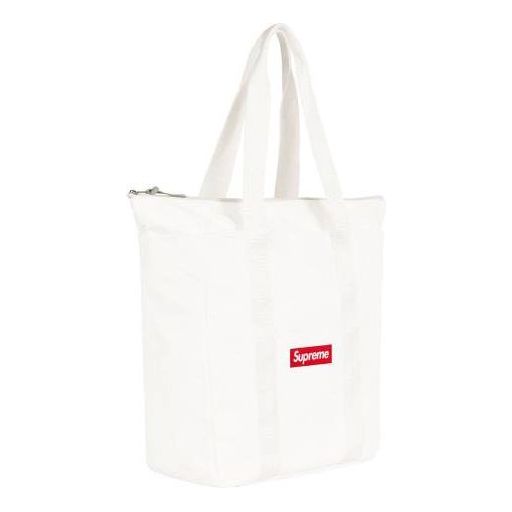 

Сумка canvas tote 'white red' Supreme, белый