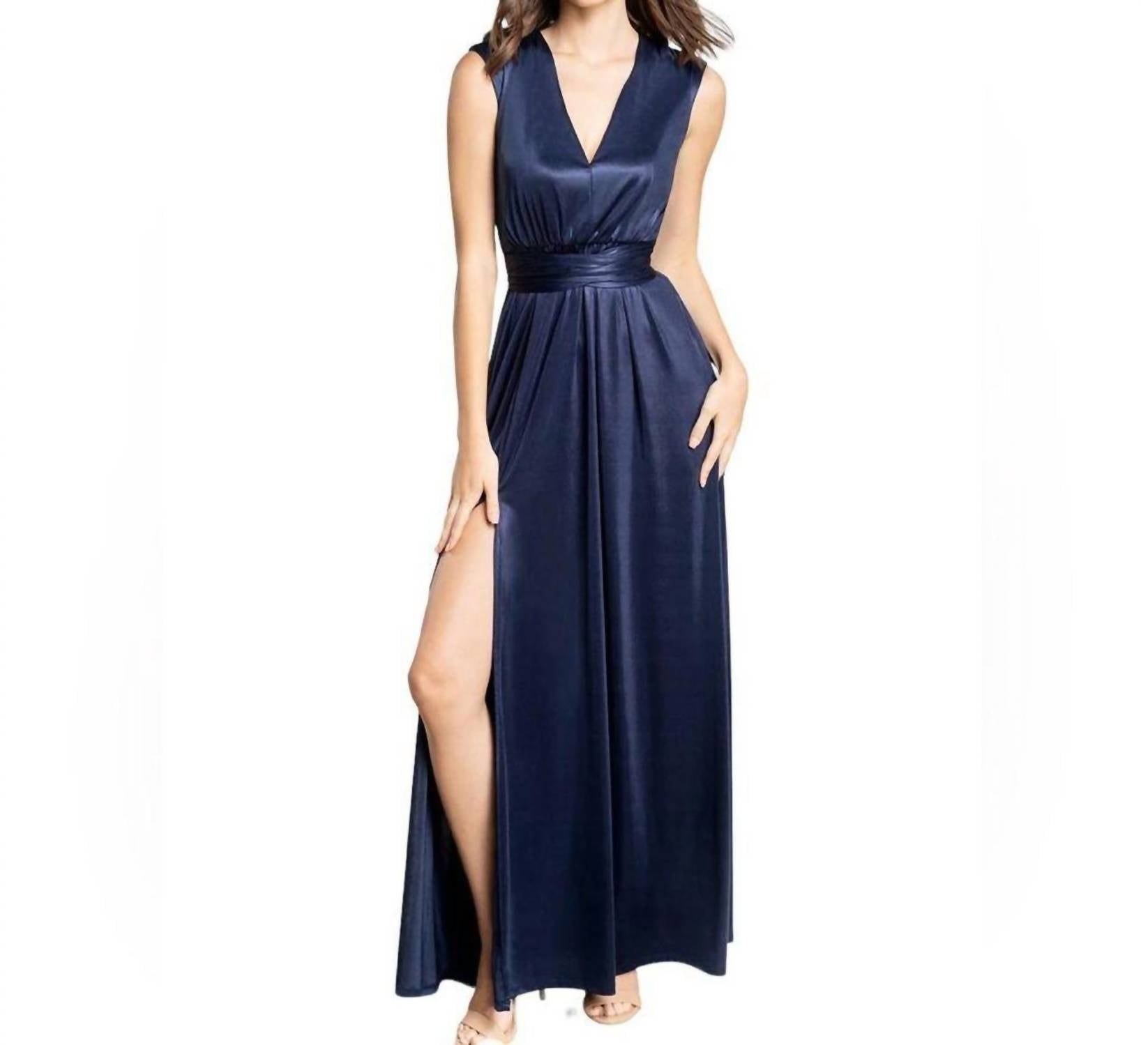 

Платье Krista с завязками на талии в цвете Navy Dress The Population