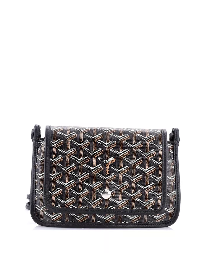 

Клатч-кошелек Plumet из лакированного полотна Pre-Owned Goyard, черный