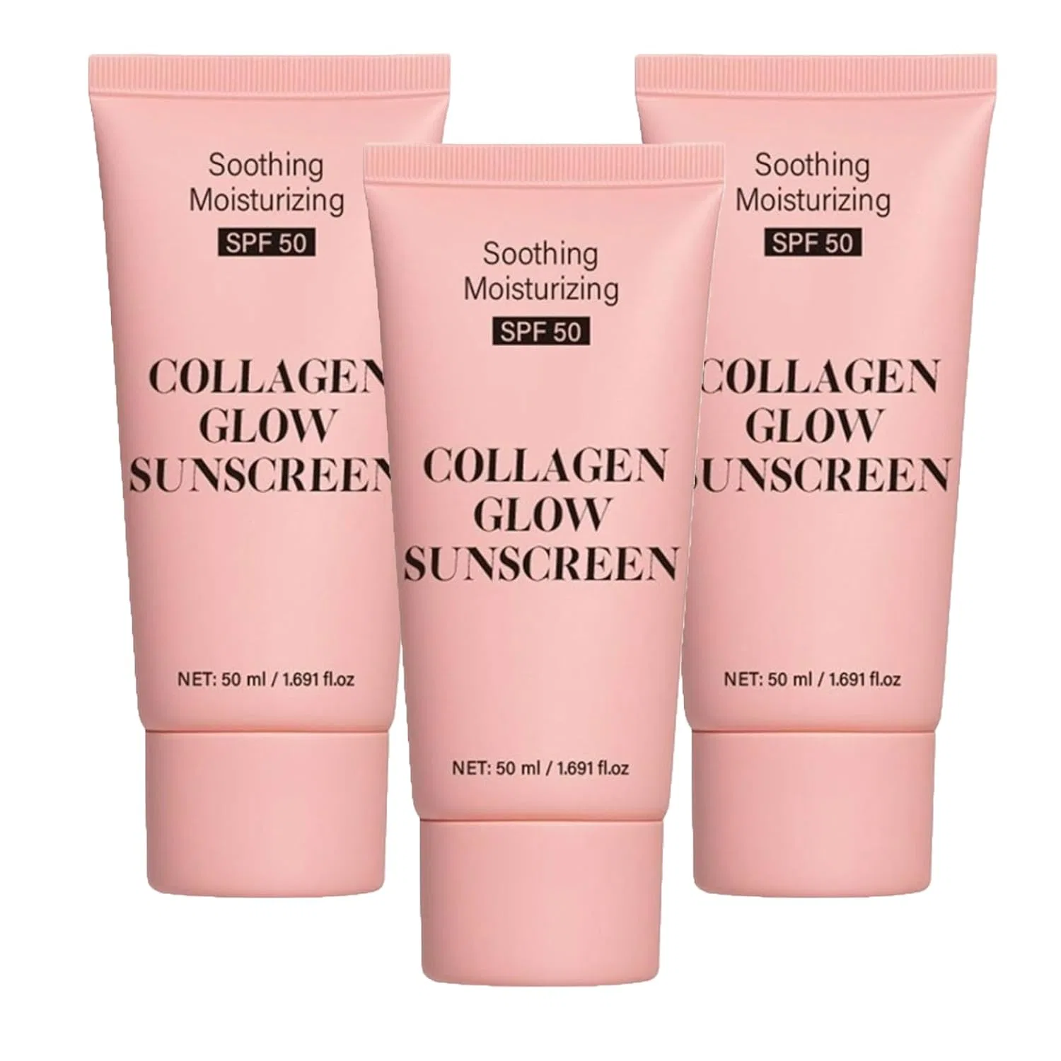Солнцезащитный крем для лица с коллагеном SPF 50 Generisch, 3Pc