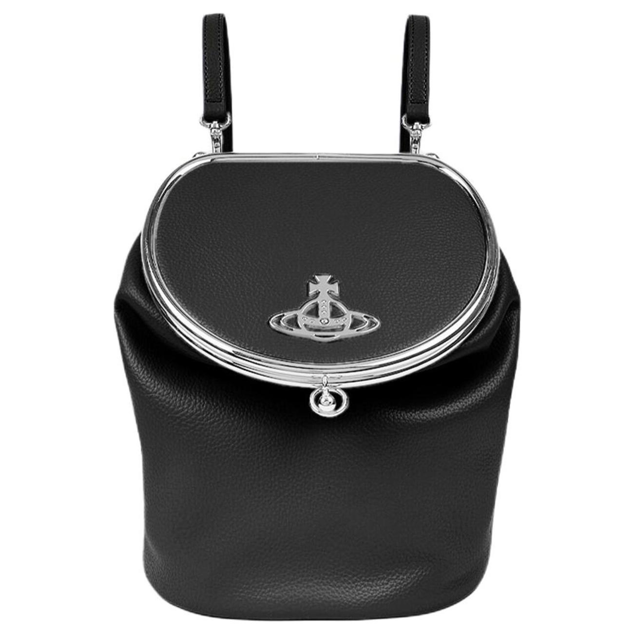 

Рюкзак из переработанного полиуретана женский черный Vivienne Westwood