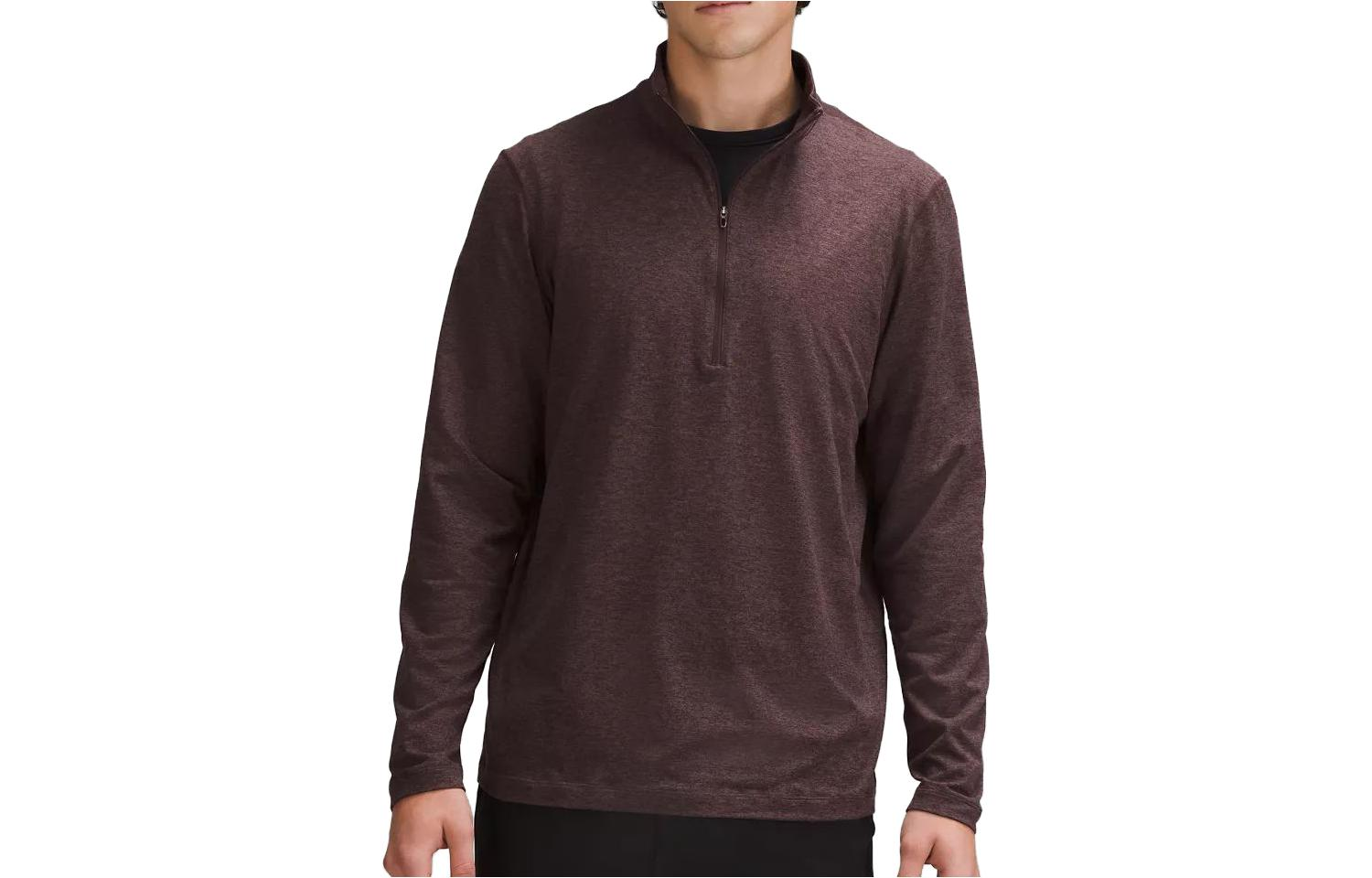 

Мягкая джерси толстовка с полумолнией для мужчин Lululemon, BLOW/HOBU