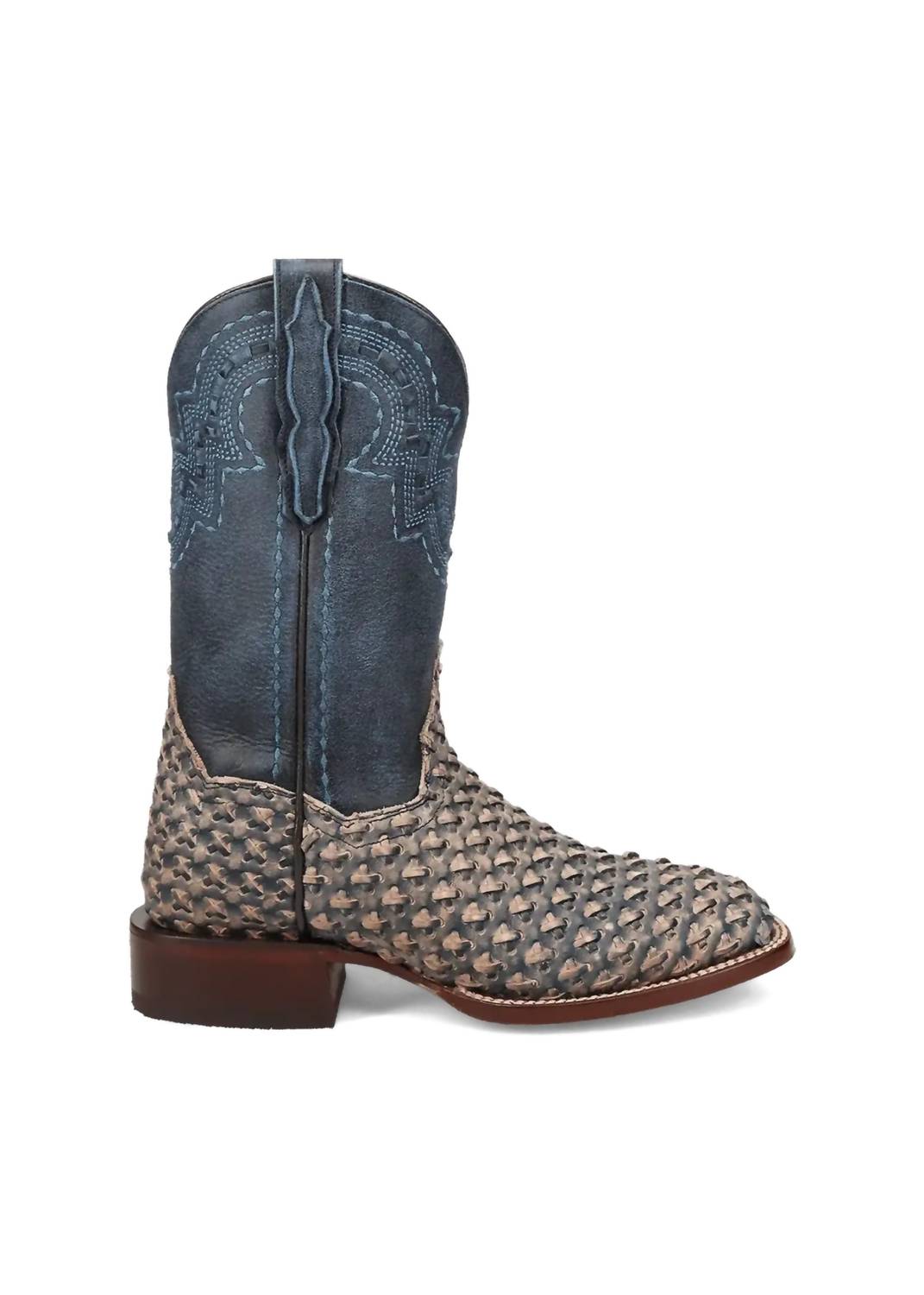 Женские ковбойские сапоги Indy Weave Certified в синем цвете DAN POST.