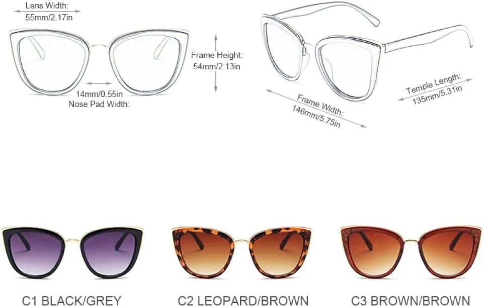 

Женские солнцезащитные очки «Кошачий глаз» в винтажном стиле с антибликовым покрытием, леопардовый принт, защита от ультрафиолета UV400 LANGSER, Black Grey