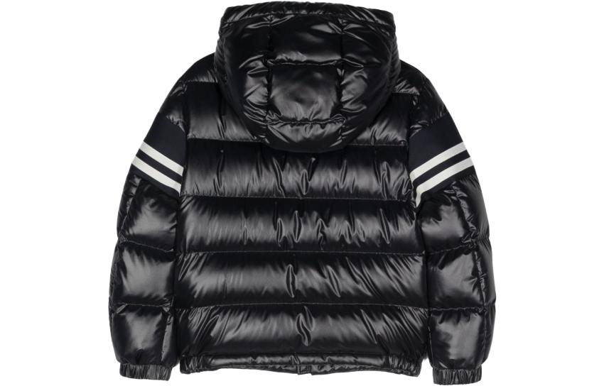Moncler Детская пуховая куртка морского синего цвета — фото 4