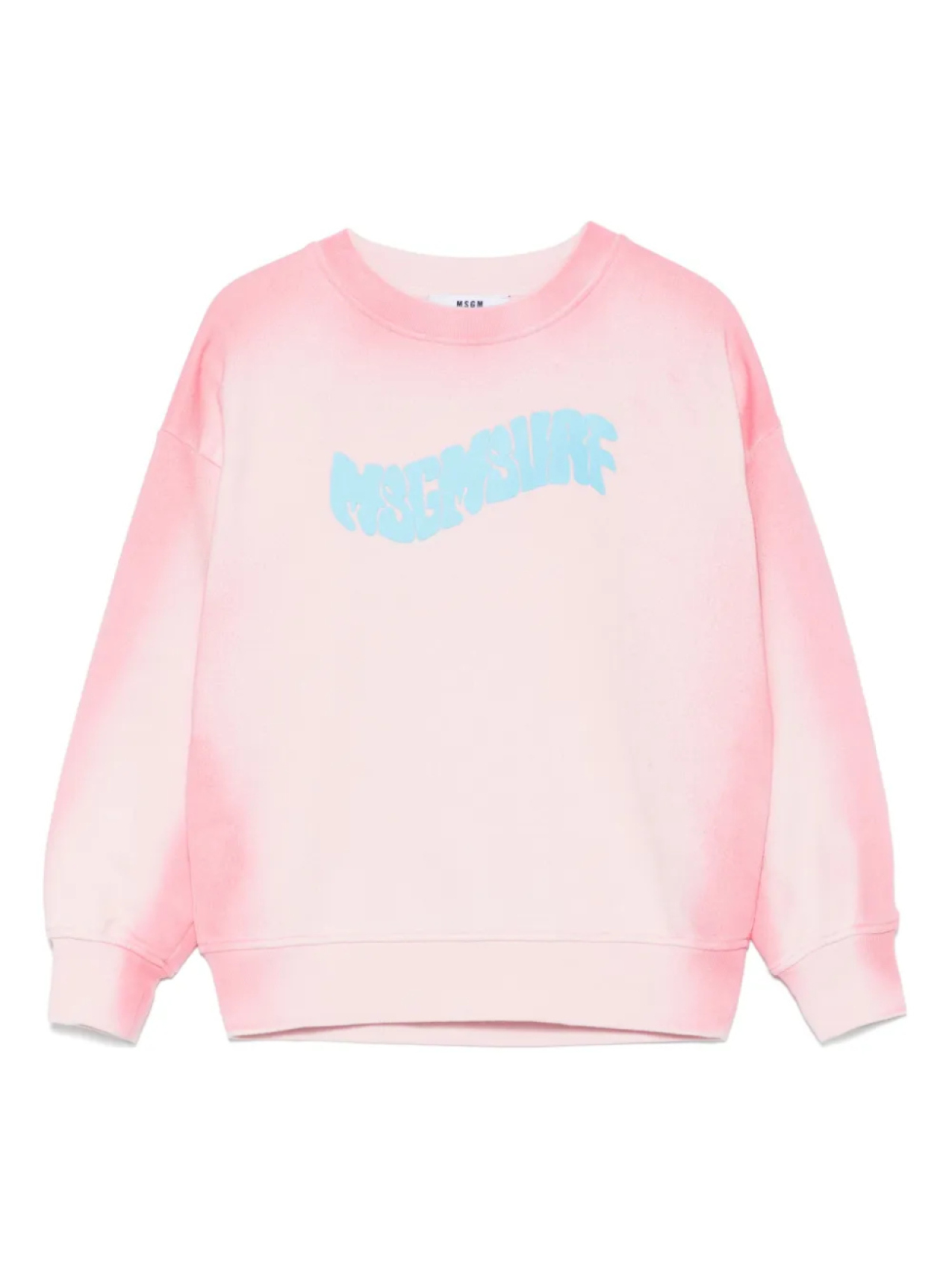 

MSGM Kids толстовка с круглым вырезом, розовый
