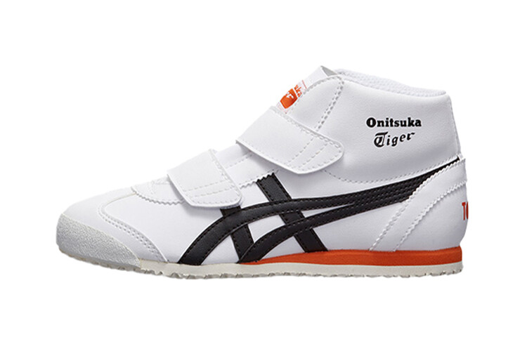 

MEXICO 66 Kids Lifestyle Shoes PS Mid-top Black/White/Orange Onitsuka Tiger