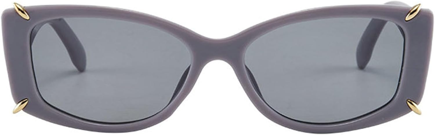 

Солнцезащитные очки Willochra Square с толстым металлическим декором для женщин, модные солнцезащитные очки прямоугольной формы с градиентным покрытием для активного отдыха, C5