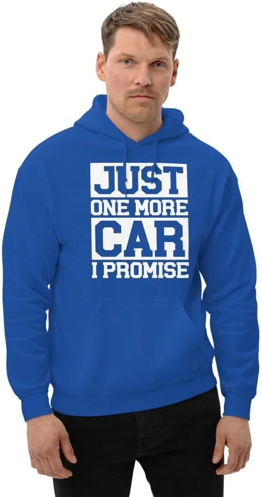 Толстовка Unisex Just One More Car I Promise Mechanic Car Lover, классная смешная футболка для автолюбителей, байкеров или автолюбителя Generic, Royal