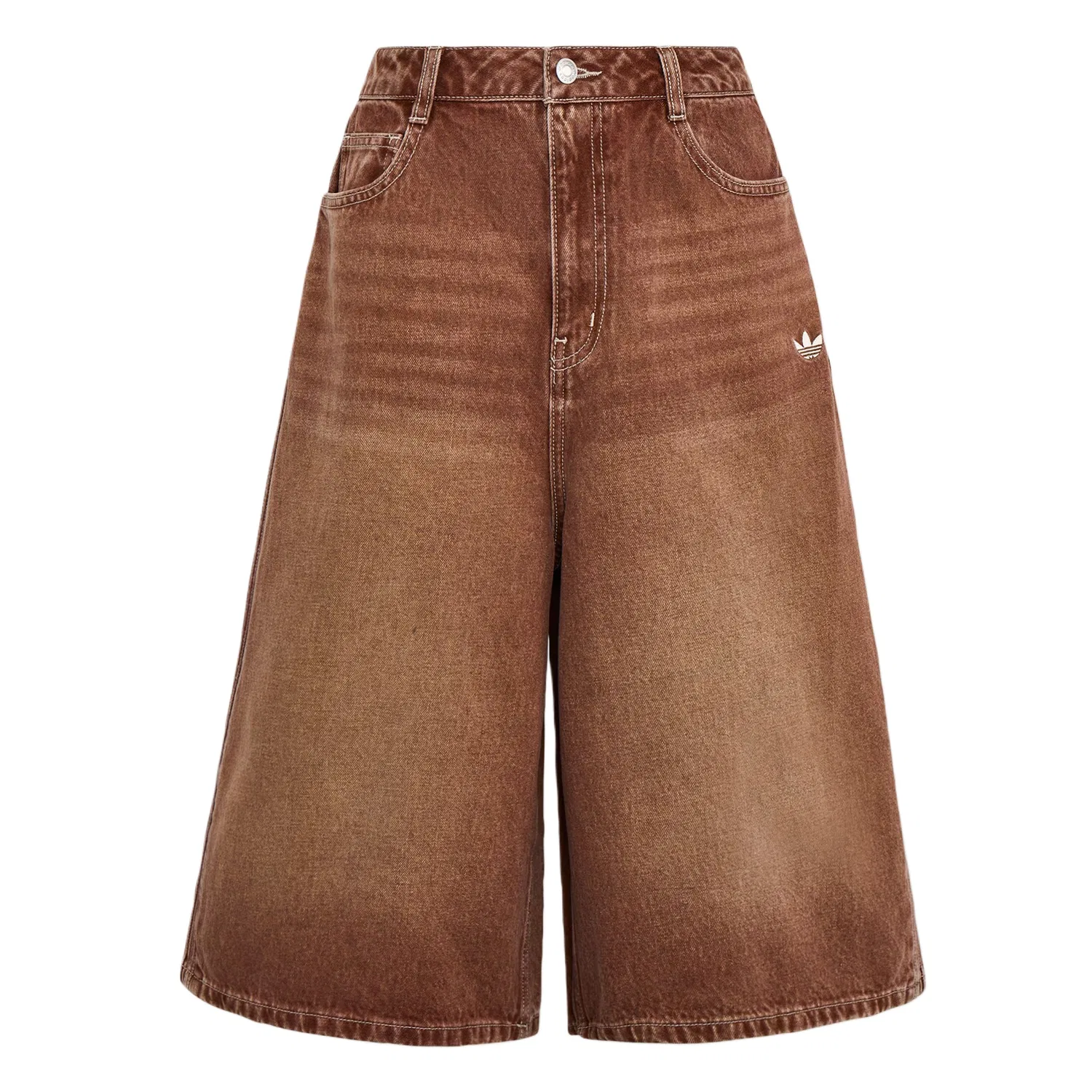 Джинсовые шорты OG W JORT для женщин Adidas Originals, Soft Brown