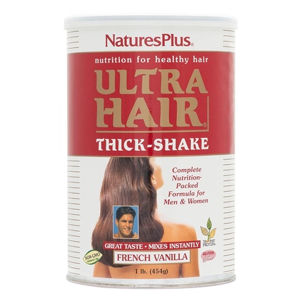 

Natures Plus Ultra Hair Thick Shake 1 фунт протеиновый коктейль для волос французская ваниль Nature's Plus