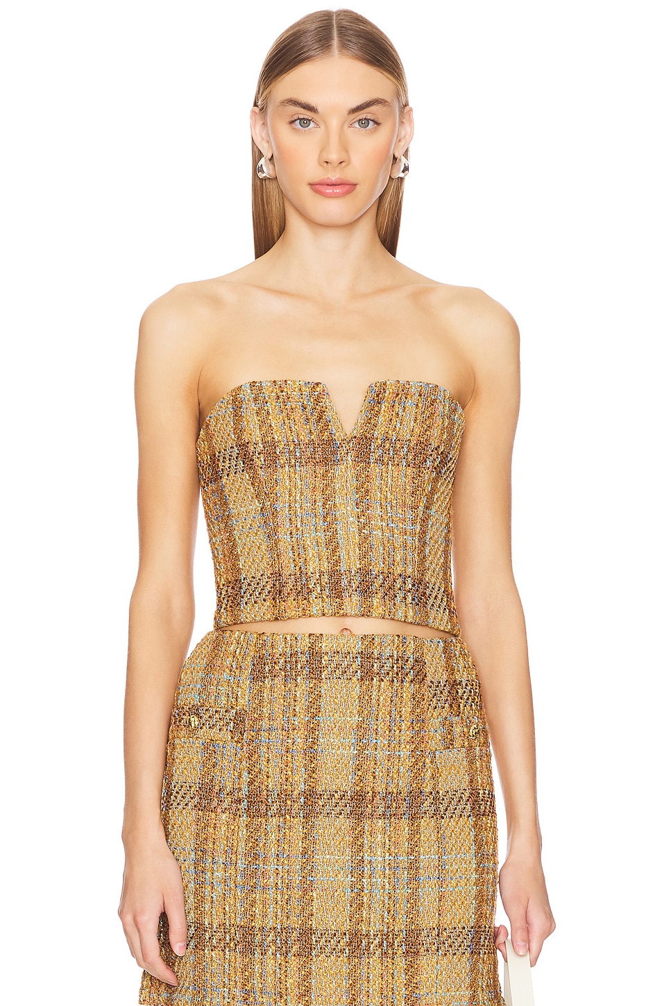 

Топ из твида enelda Karina Grimaldi, цвет spectra tweed
