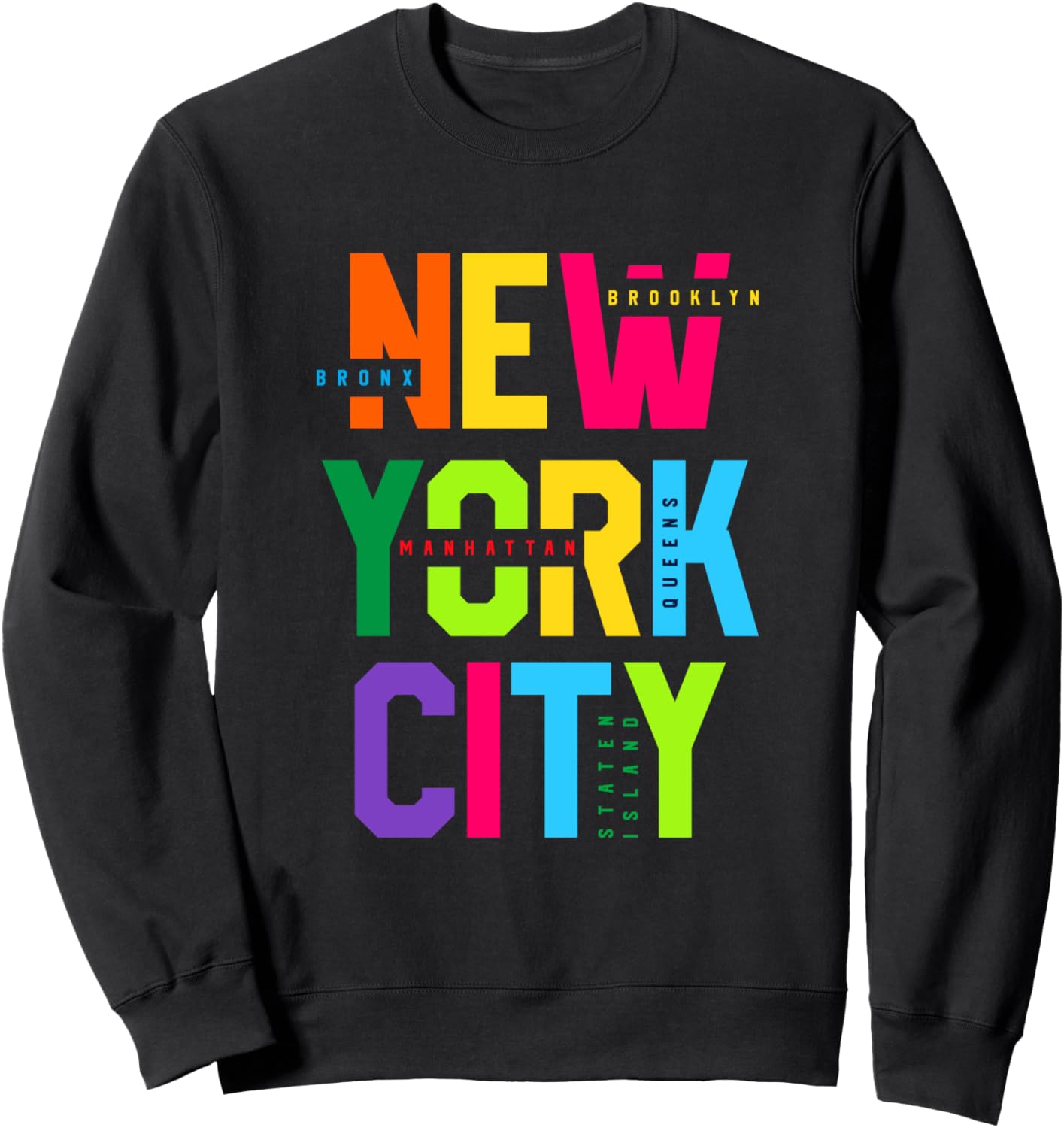 

Яркие толстовка с оригинальными графическими принтами, посвященные Нью-Йорку Bahaa'S Tee, черный