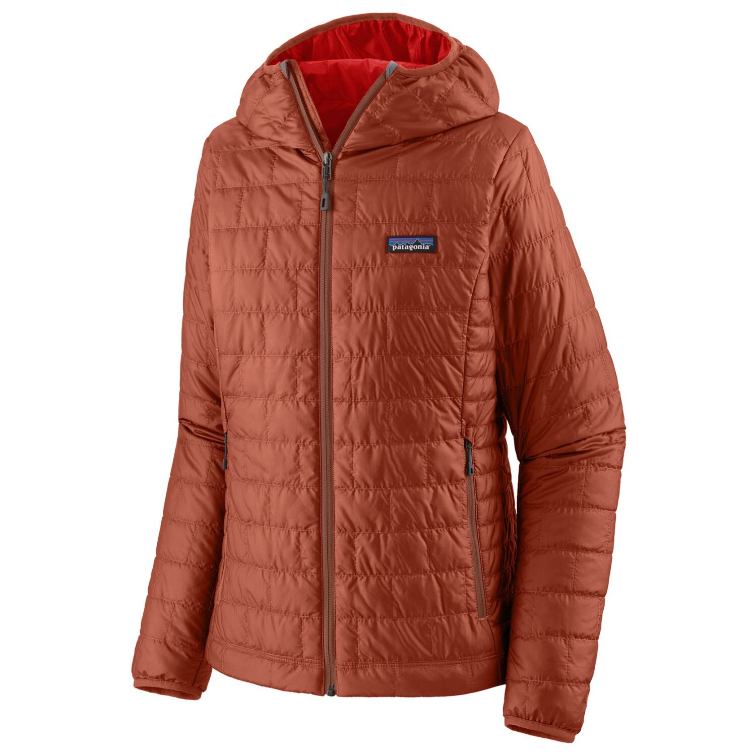 

Куртка из синтетического волокна Patagonia Nano Puff Hoody, цвет Burnished Red