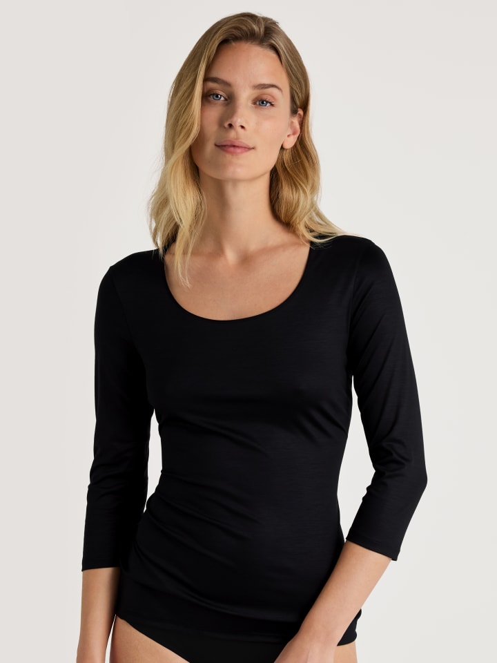 

Лонгслив Calida Shirt, черный