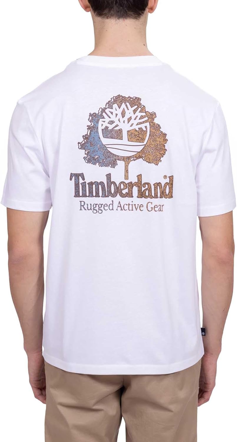 

Мужская футболка Timberland Rugged Active Gear с графическим принтом на спине, White, Белый, Мужская футболка Timberland Rugged Active Gear с графическим принтом на спине, White