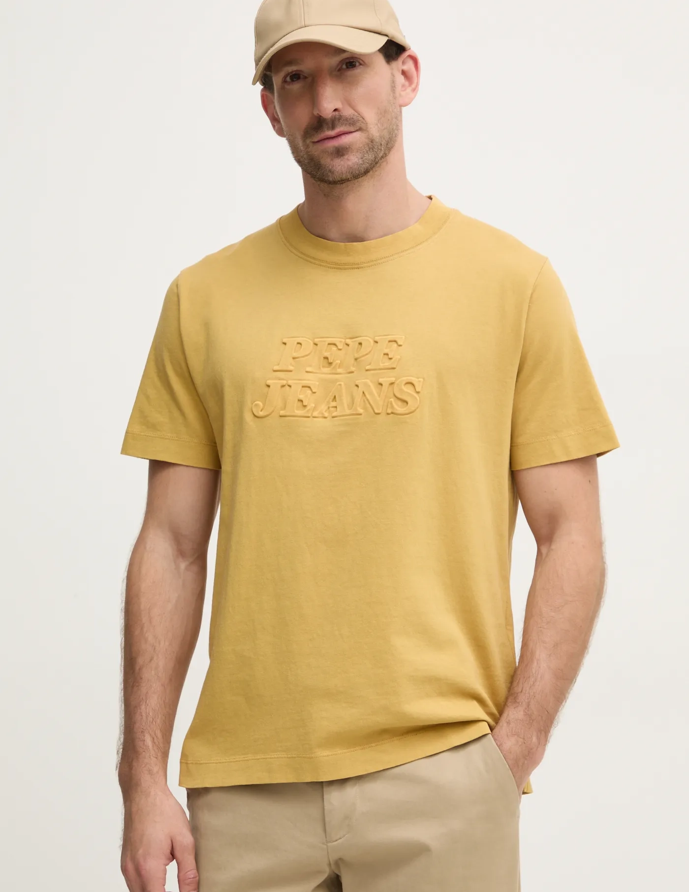 

DARIUS TEE хлопковая футболка Pepe Jeans, желтый