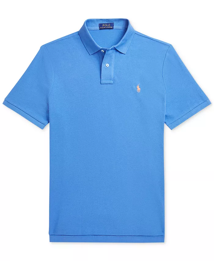

Мужская классическая хлопковая поло Ralph Lauren Polo Ralph Lauren, синий