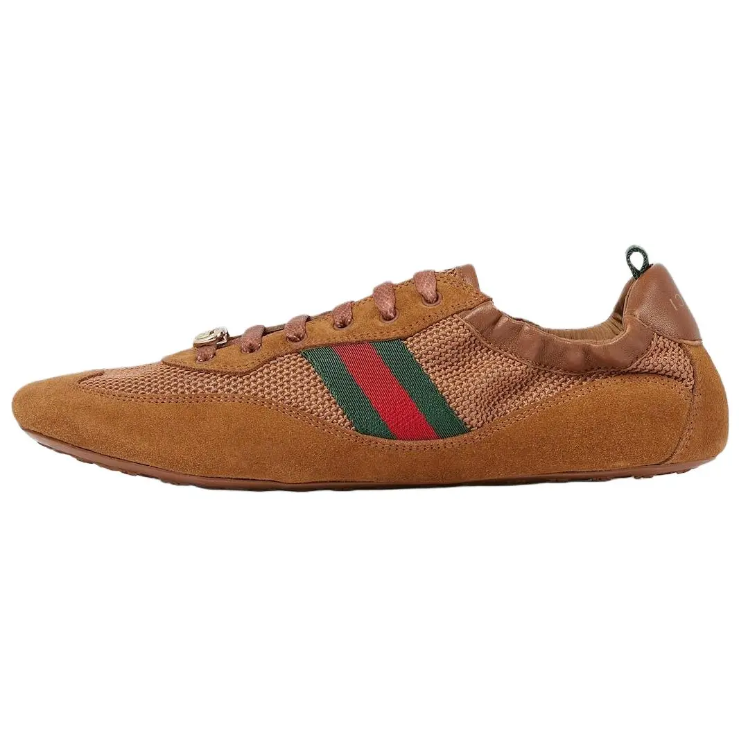 GUCCI Женские повседневные кеды Shift Low top коричневые