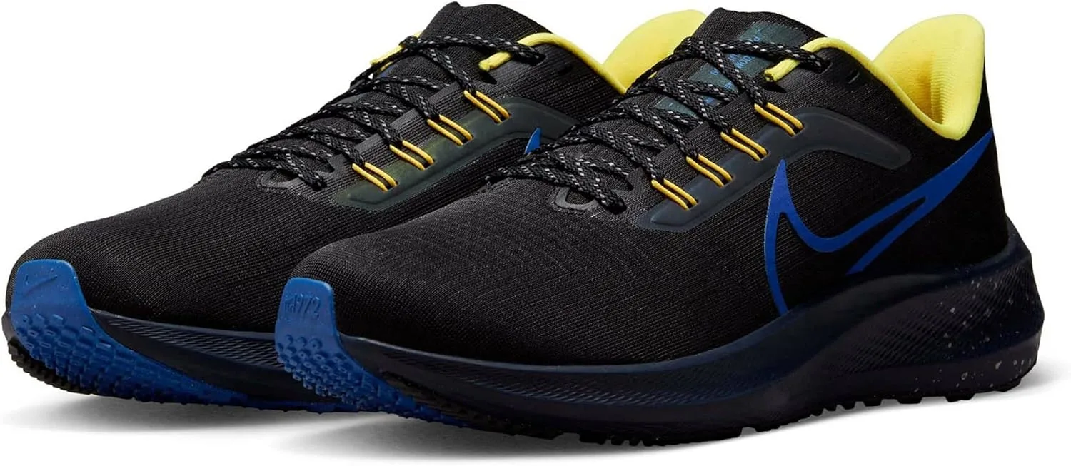 Мужские беговые кроссовки Nike Pegasus 39, черный/синий — фото 2