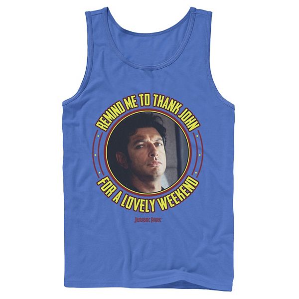 

Футболка мужская Jurassic Park Remind Me to Thank John for the Weekend Licensed Character, Royal