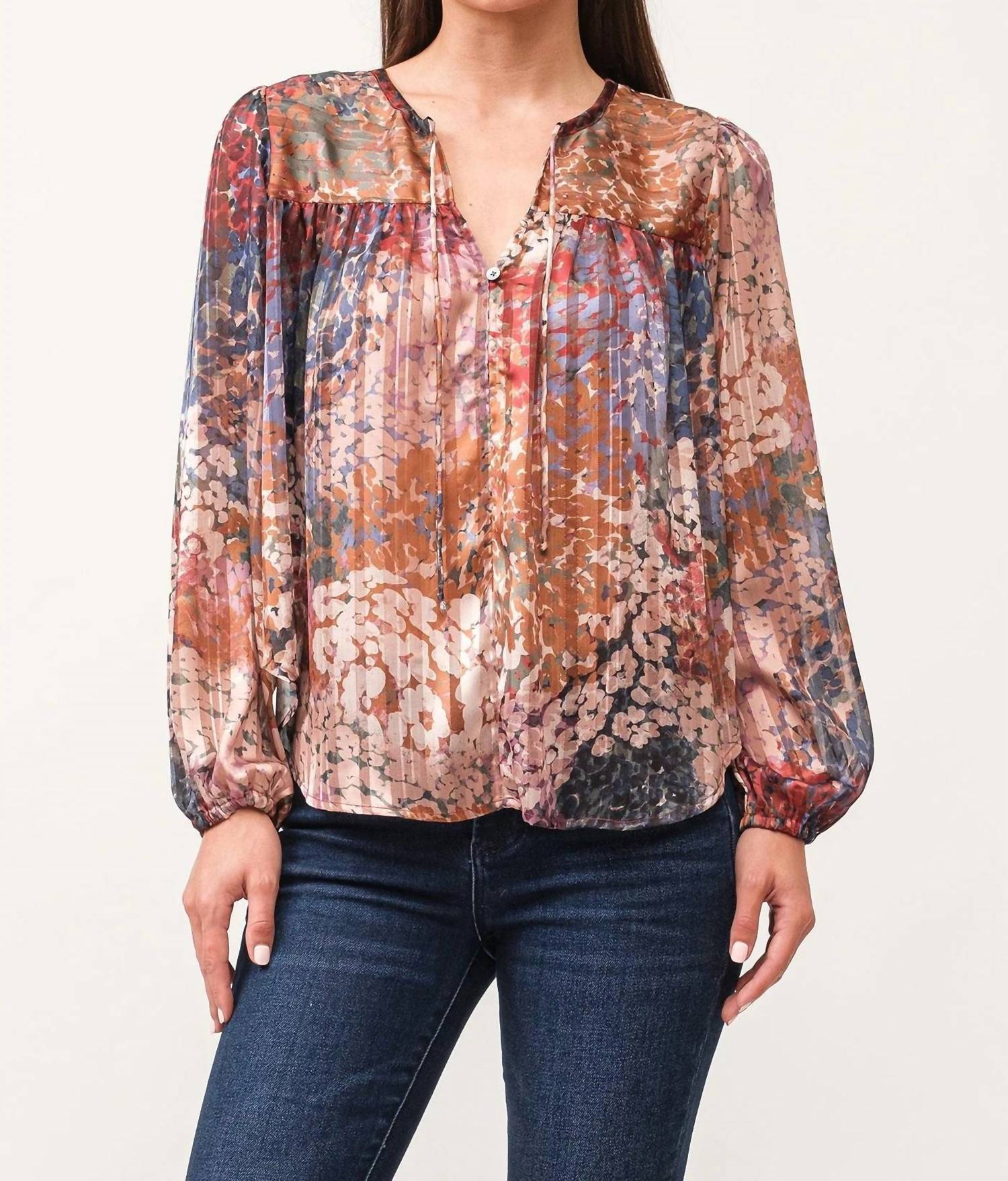 

Топ Alessia Tinsel Garden в цвете Multi DEAR JOHN DENIM