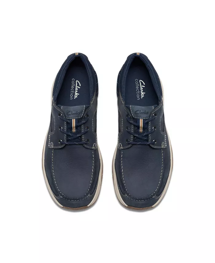 Коллекция Мужские ботинки Sailview с кружевной отделкой Clarks, синий — фото 2