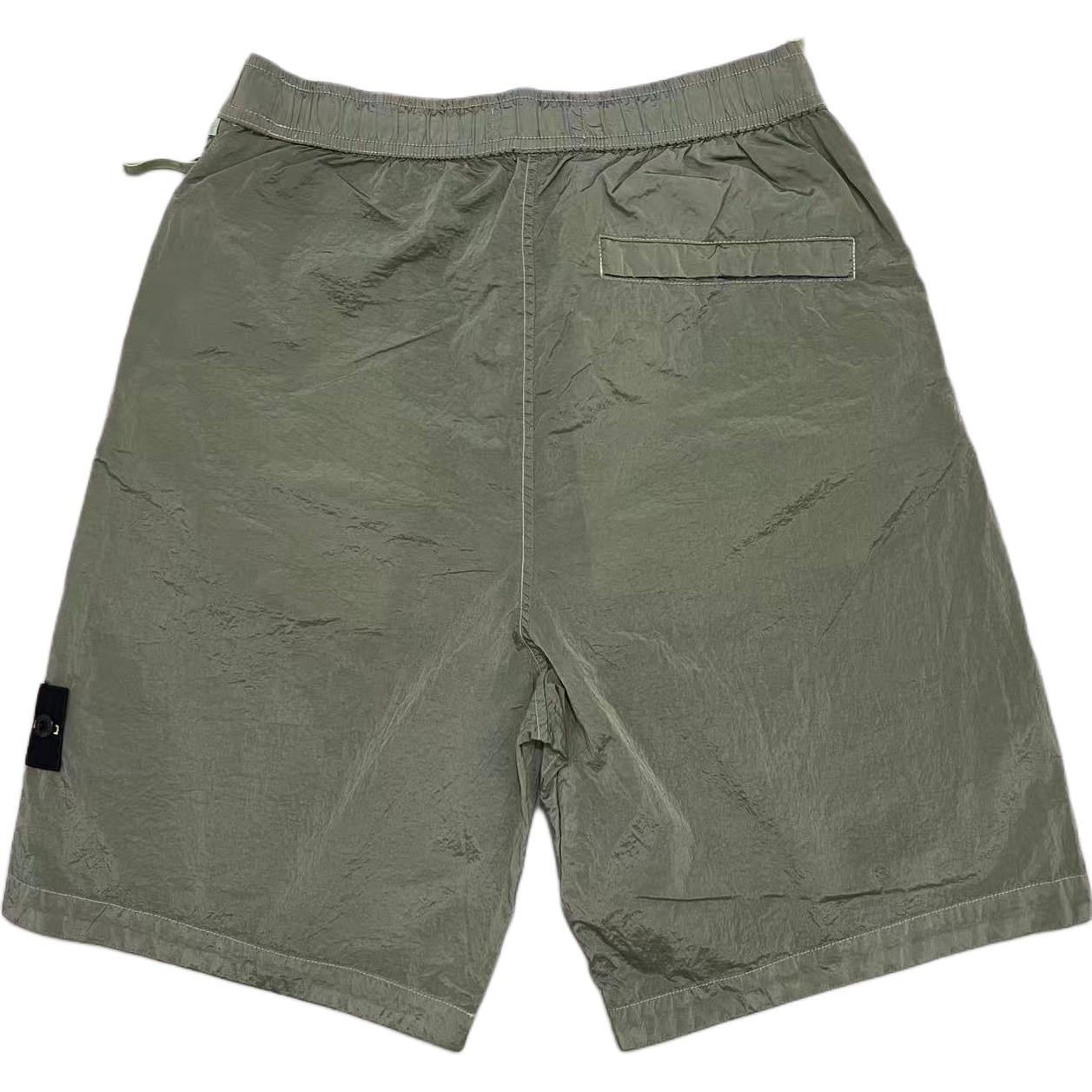 Повседневные шорты мужские STONE ISLAND, зеленый — фото 2