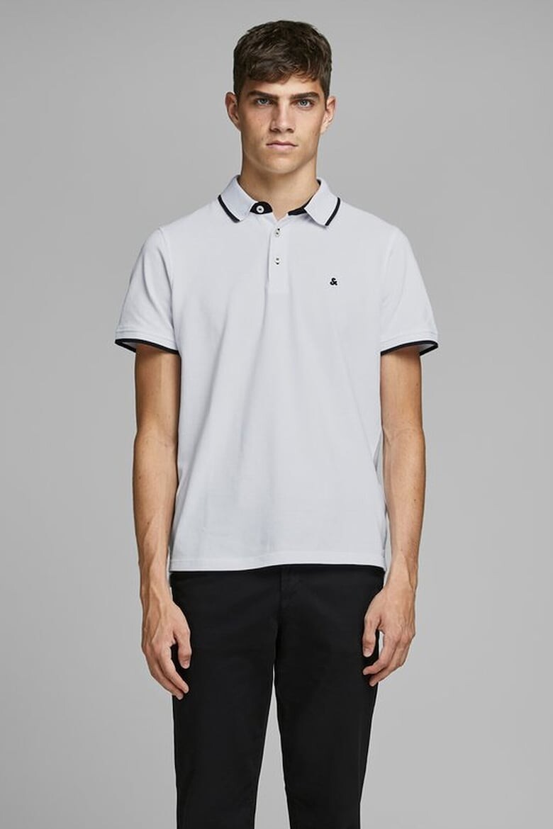 

Футболка Paulos с приталенным воротником Jack & Jones, белый