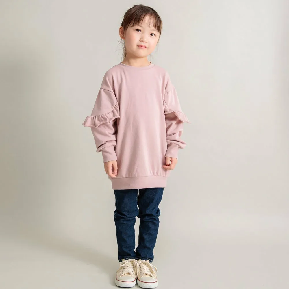 Свитшот длиной до щиколотки с оборками на рукавах Branshes, pink — фото 3