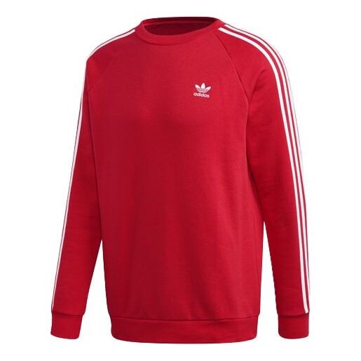 

Толстовка adidas originals 3 Stripe Crewneck Sweatshirt, красный