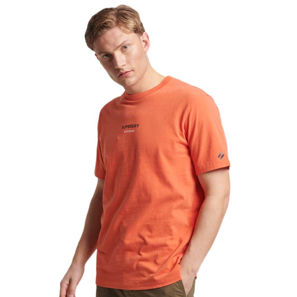 

Футболка Superdry Sportswear Logo Loose Short Sleeve Round Neck, оранжевый