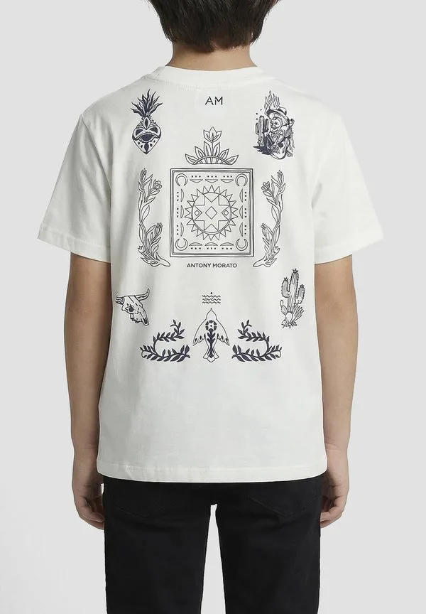 Футболка с принтом Antony Morato, White — фото 2