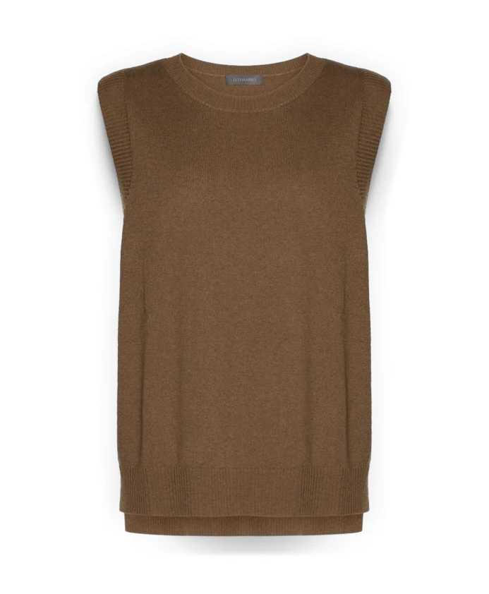 

Жилет с боковыми пуговицами Elena Mirã², коричневый