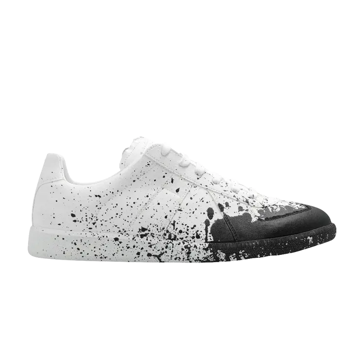 

Кроссовки Maison Margiela Replica 'Paint Splatter - White Black', белый