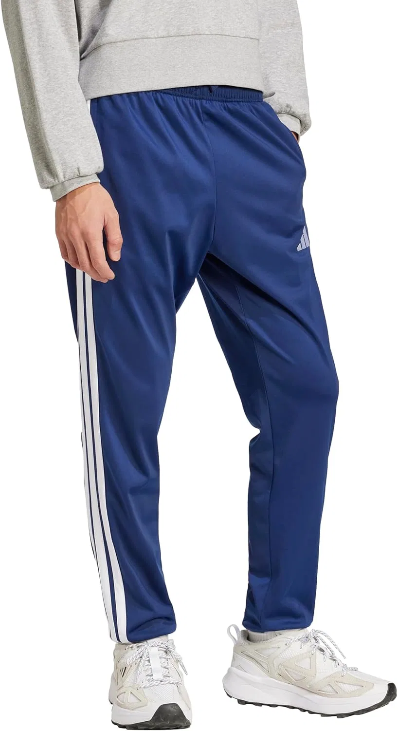 Брюки tapered, adidas, темно-синие — фото 4