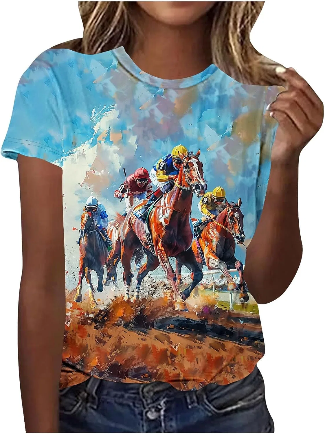 Женская футболка с коротким рукавом, Generic, B01-multicolor