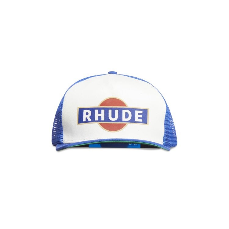 

Бейсболка Rhude Racer Trucker Hat, цвет Navy/Off White