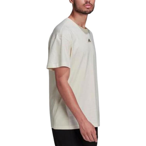 Футболка adidas Solid Color Sports Round Neck Short Sleeve Beige, мультиколор — фото 4