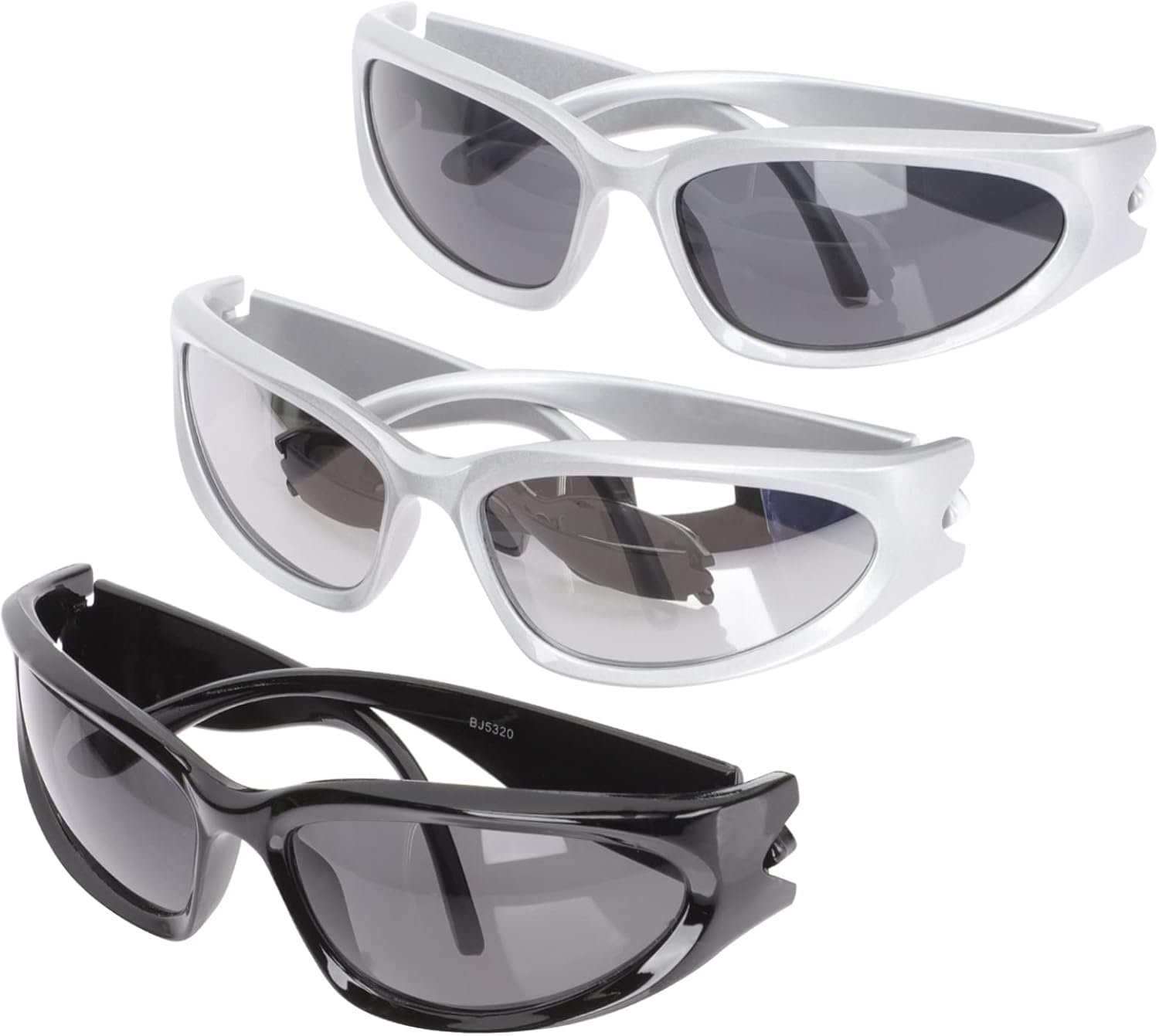 

3 модных солнцезащитных очков для женщин и мужчин с защитными линзами, уникальные очки для вечеринок, легкий дизайн, защита от УФ-излучения, стильные очки DEARMAMY, Assorted Color