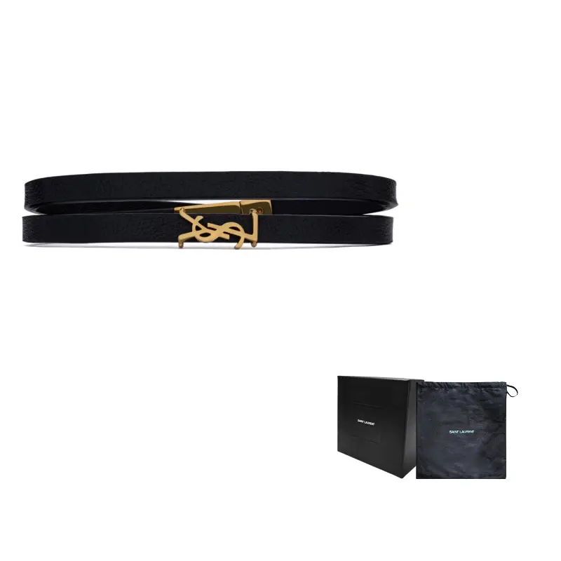 

Браслет Opyum Double Wrap SAINT LAURENT, черный